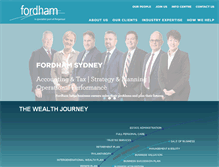 Tablet Screenshot of fordhamgroup.com.au